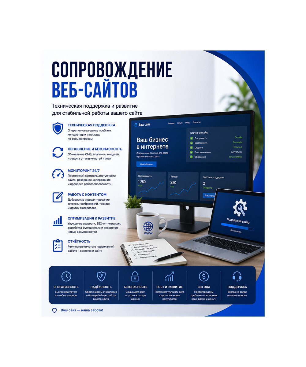 Сопровождение веб-сайтов